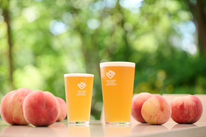 【数量限定】RACINESほかグループ各店で楽しめる“桃ビール2025”。渡辺りんご園のまどか使用で9月1日(月)より販売開始！のメイン画像