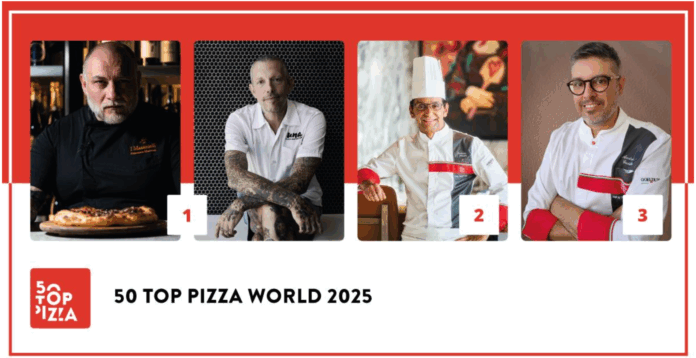 50 TOP PIZZA WORLD 2025 - 世界のベストピッツェリアが決定！「Una Pizza Napoletana」（ニューヨーク）、「I Masanielli」（カゼルタ）が同点１位。のメイン画像