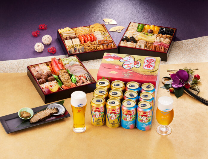 【2025年11月1日～12月31日限定】おせちと一緒に愉しめる！板前魂×サントリー コラボキャンペーンをAmazonで開催！ザ・プレミアム・モルツがクーポン利用で100円OFFに！のメイン画像