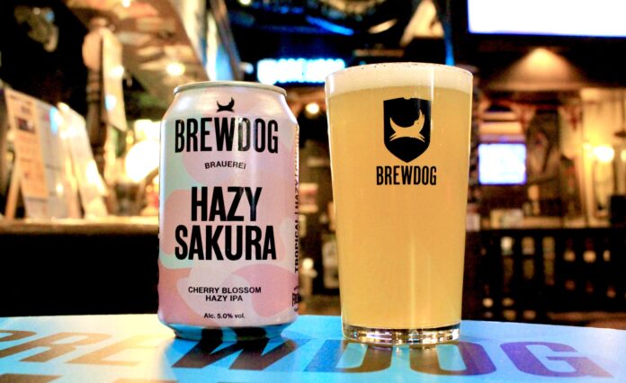 英国№1クラフトビールブランドBREWDOGから、ひと足先に春を連れてくる限定ビール「HAZY SAKURA」 が新登場！のメイン画像