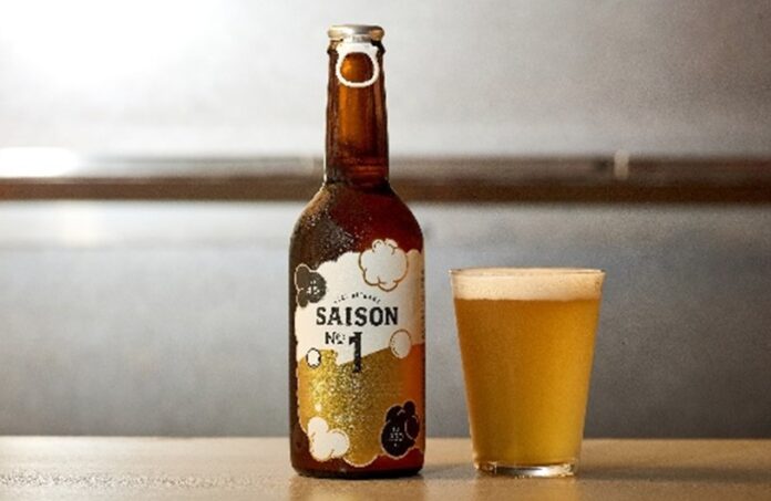 【（株）ジェイアール西日本デイリーサービスネット】「日々一泡Brewery」クラフトビール『泡No.1/SAISON』HUBエキマルシェ大阪ウメスト店にて販売開始！！のメイン画像